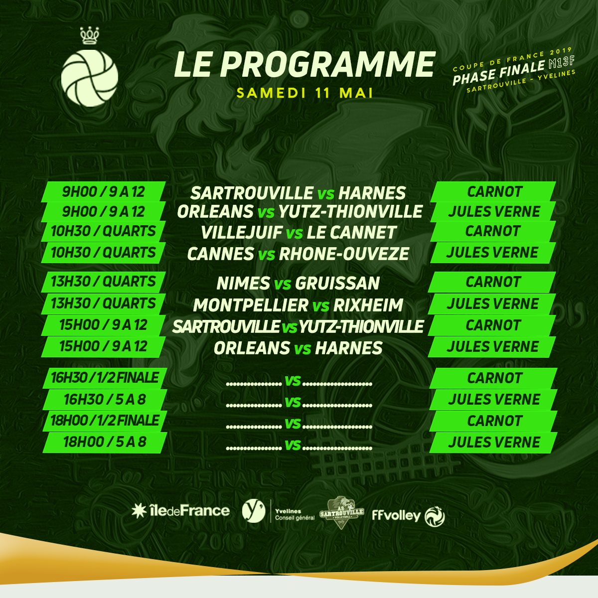 Le Programme de Samedi